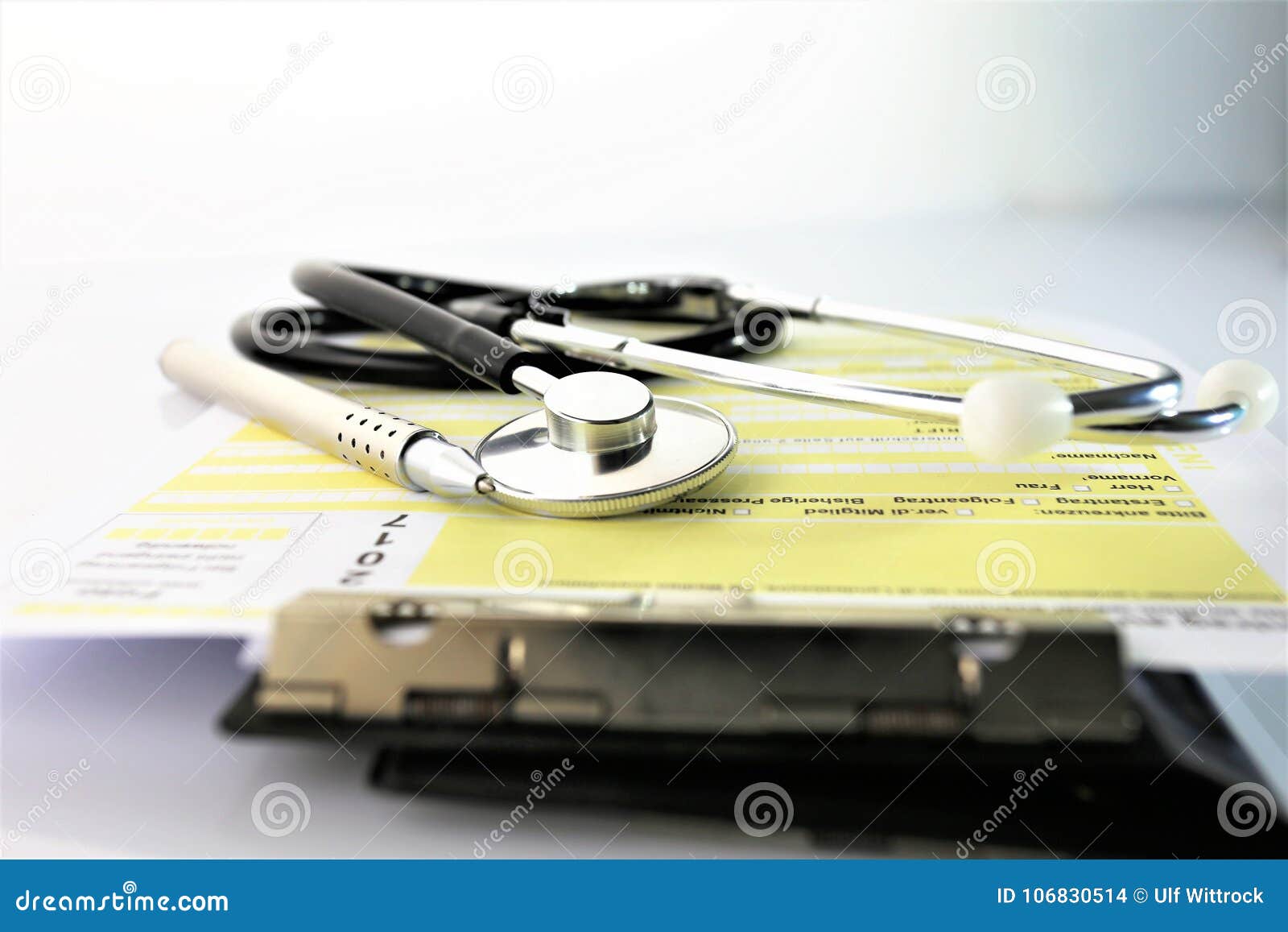 An Concept Image of a Medical Clipboard with Different Charts and