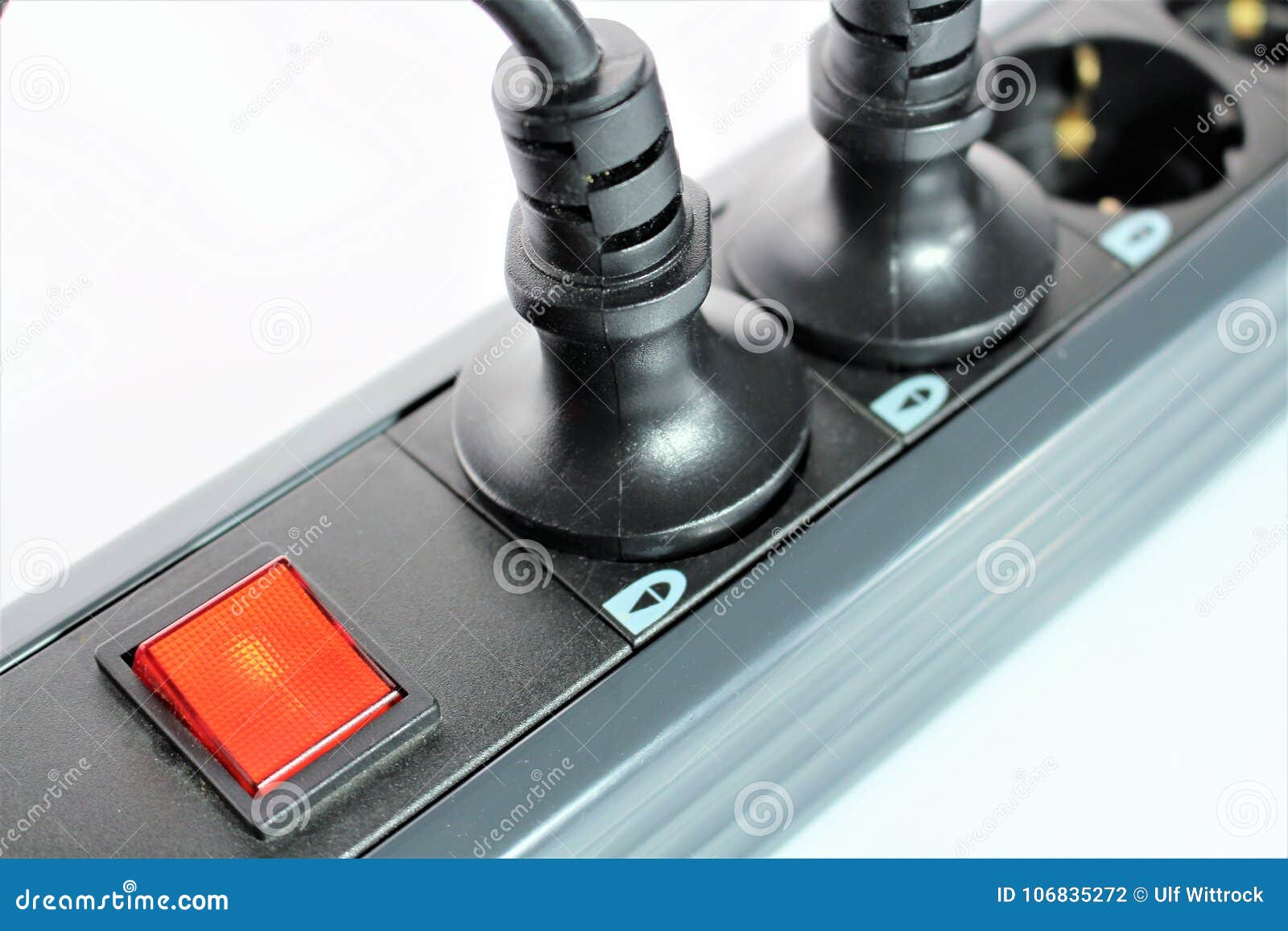 An Concept Image of a Power Strip, Technology Stock Photo Image of