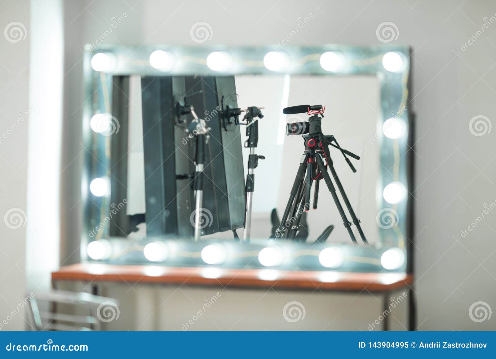 Concept Interview Digital Camera On A Tripod With A