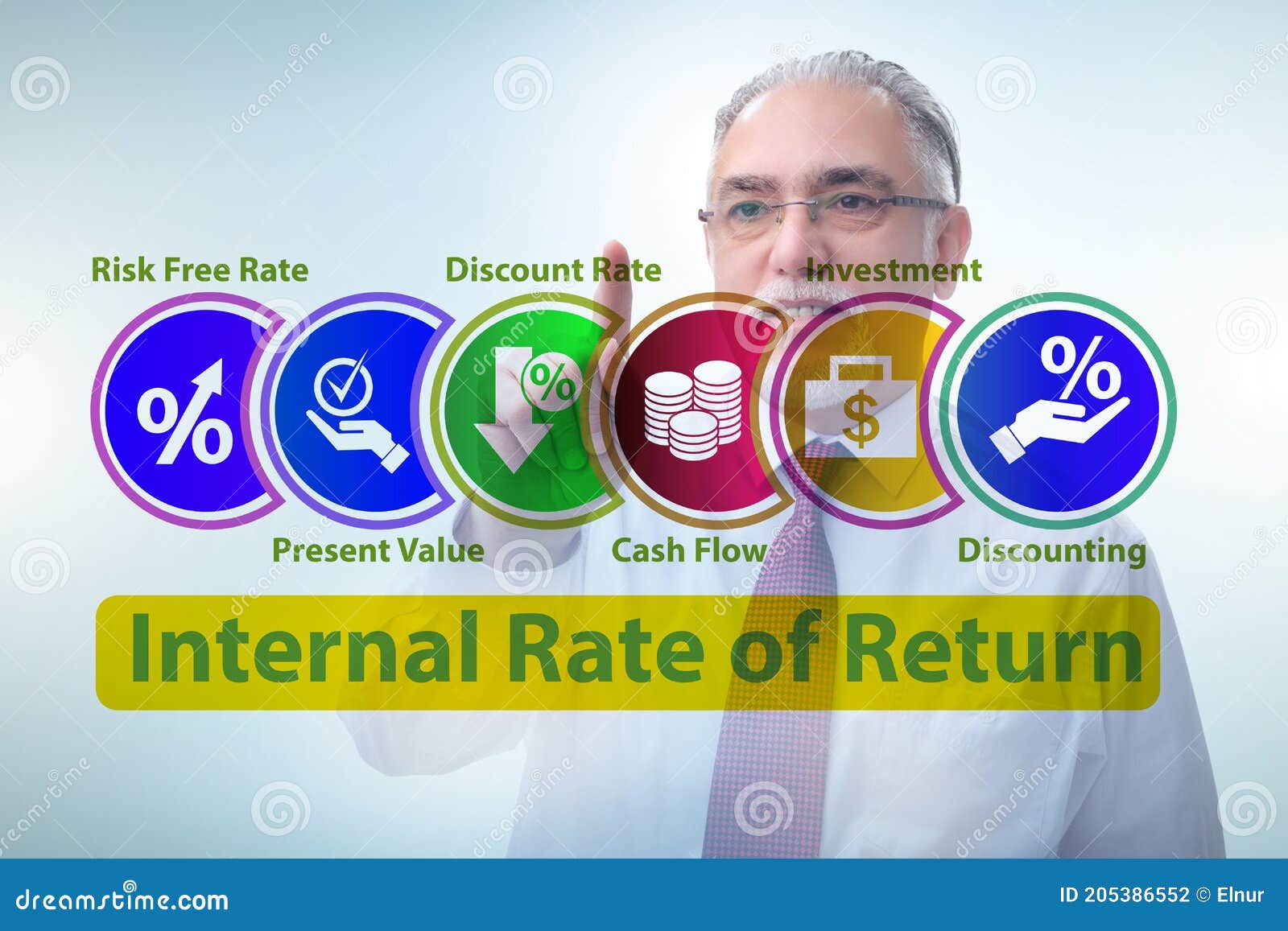 Concept of IRR Internal Rate of Return Stock Photo Image of