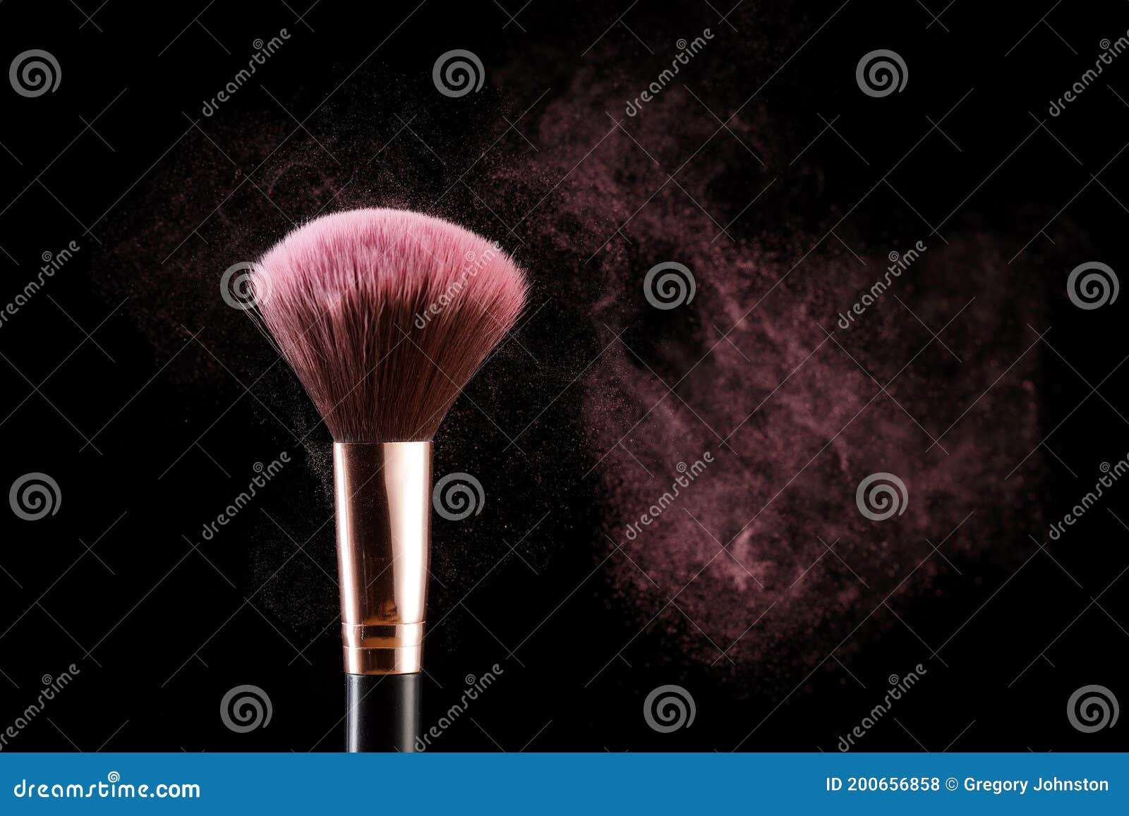 Concept of Makeup Brush and Dusting Stock Photo Image of applicator