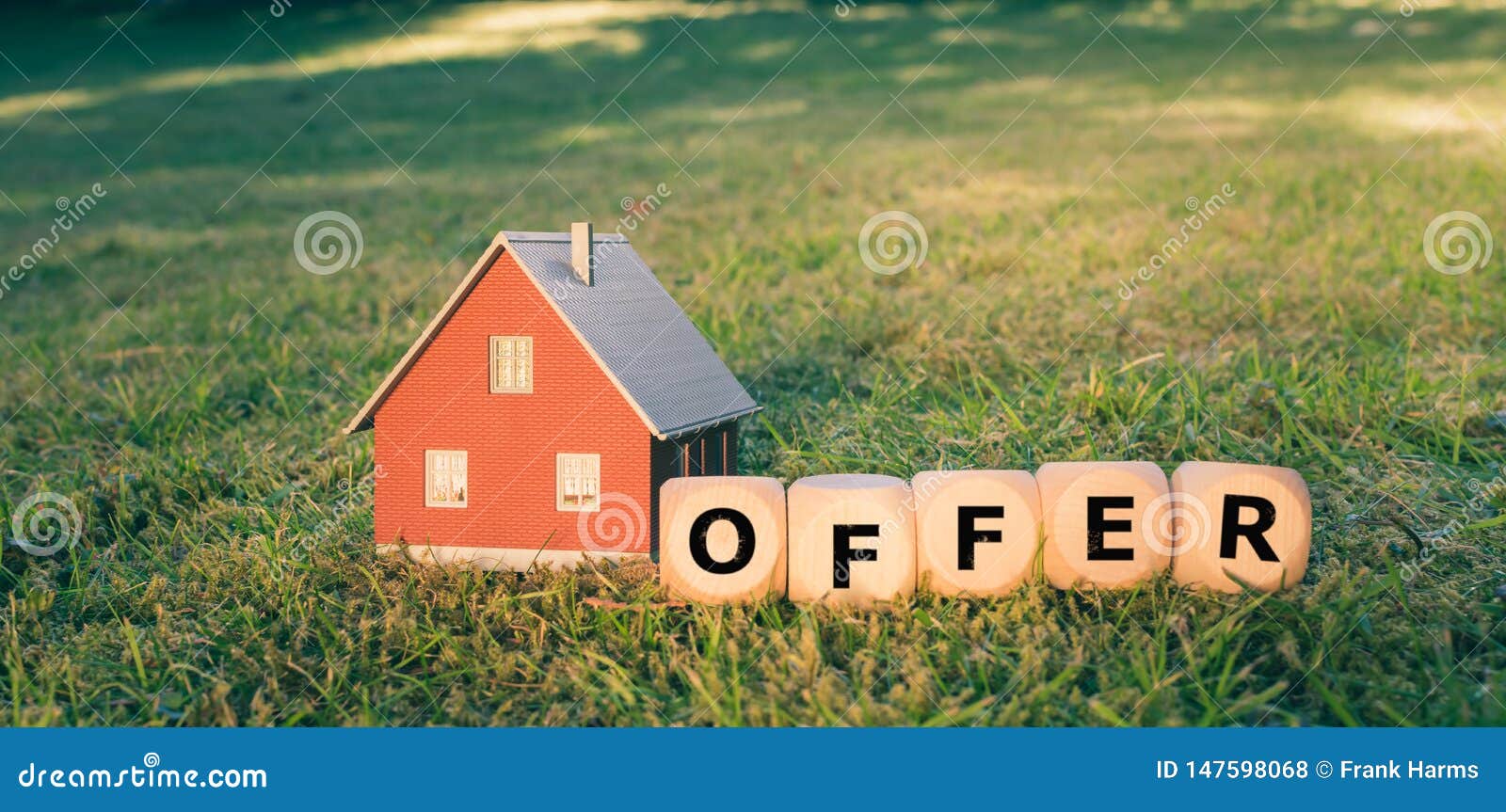 concept of making an offer on a house.
