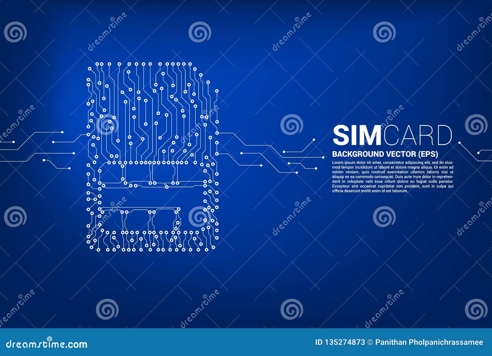 Vector Polygon Dot Connect Line Shaped Sim Card Icon Circuit Board Style Stock Illustration Illustration Of Mesh Network 135274873