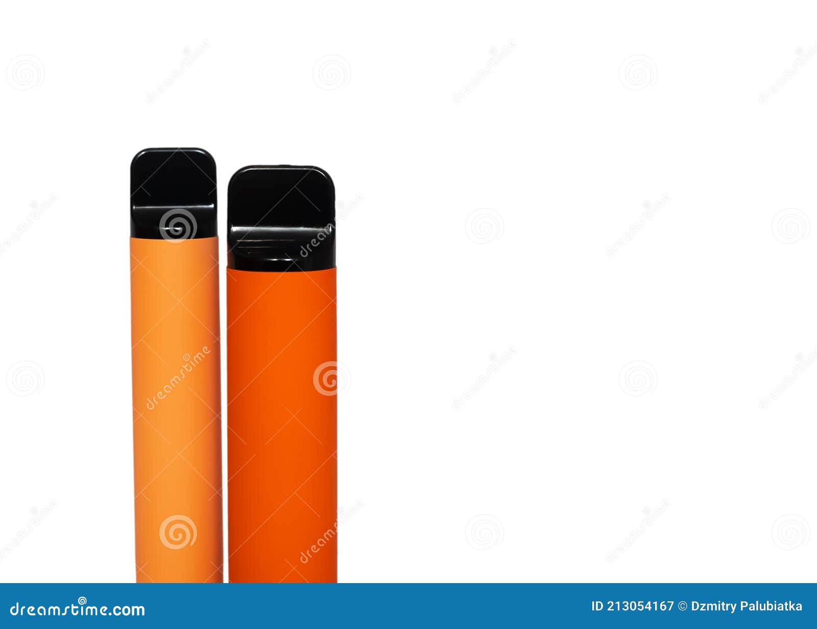 Two Disposable Ecigarettes. the Concept of Modern Smoking, Vaping and