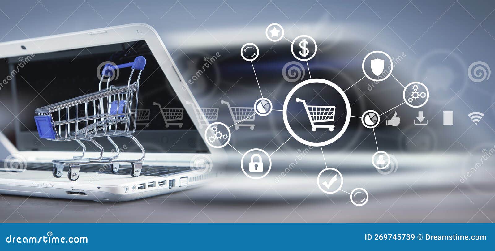 Concept of Online Shopping. Business Stock Image Image of purchase