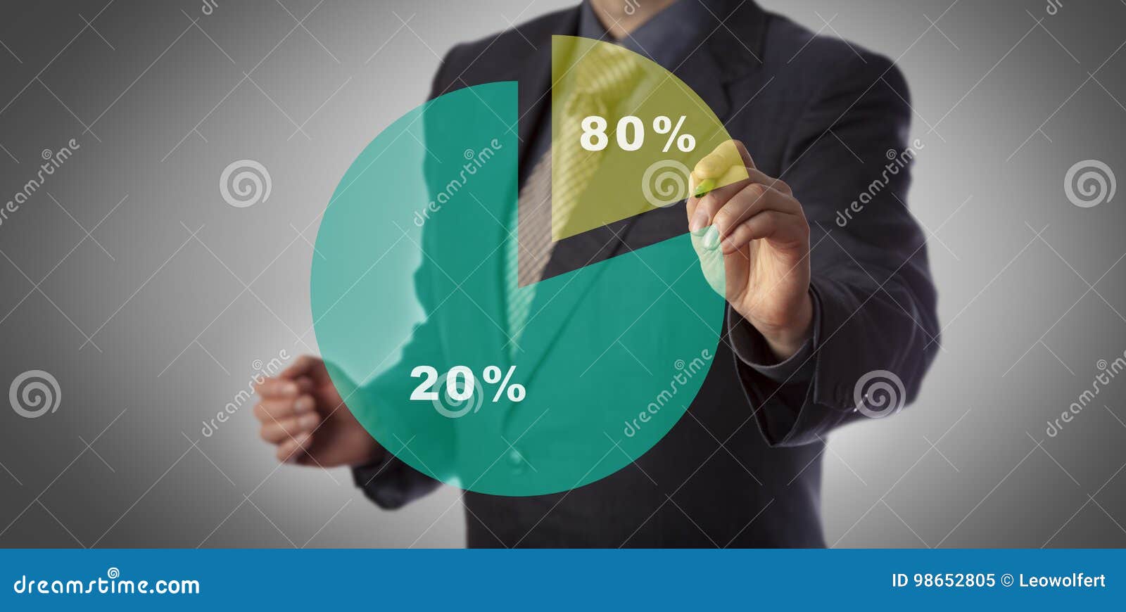Concept of Pareto Principle or Eighty Twenty Rule Stock Image Image of sparsity, businessman