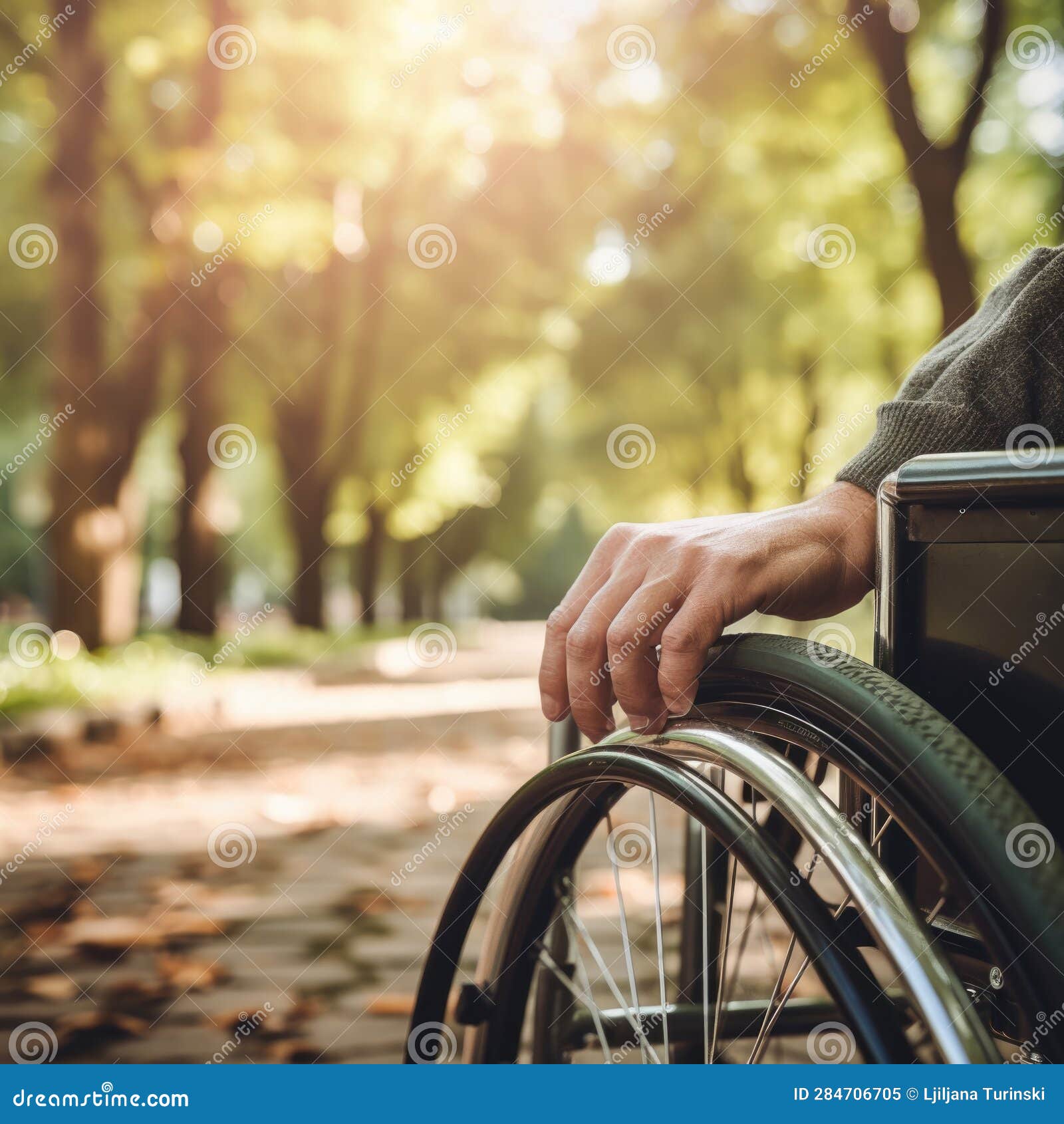 Concept for People on Wheelchair.Background Stock Illustration