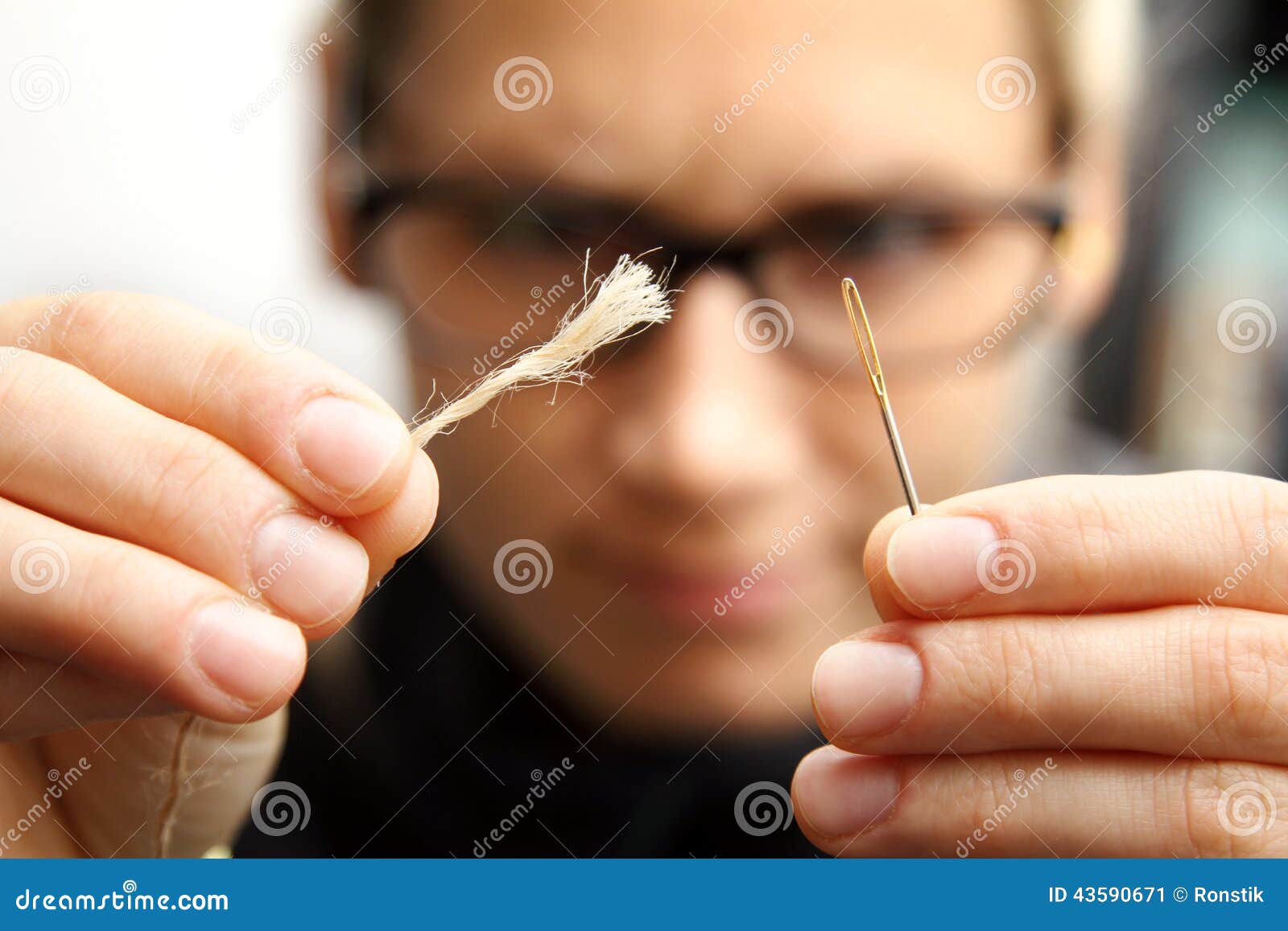 Concept of persistence stock image. Image of thread, looking - 43590671