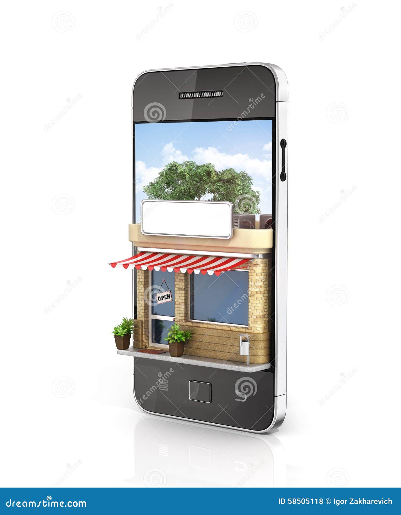 Concept Of Phone Online Store Stock Illustration Illustration