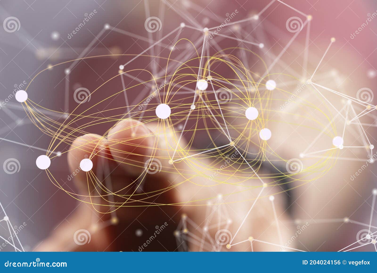 Abstract Technology Group and Data Stock Photo Image of triangle