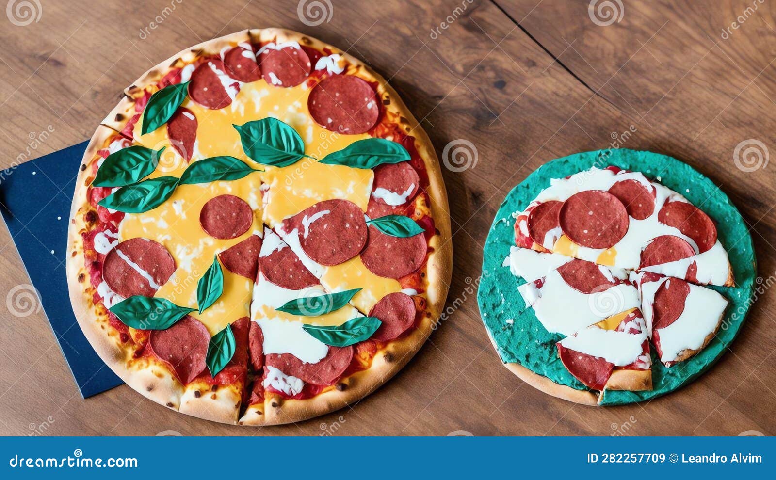 pizza paradise pizza themed fridge magnet for national pepperoni pizza day.ai generated