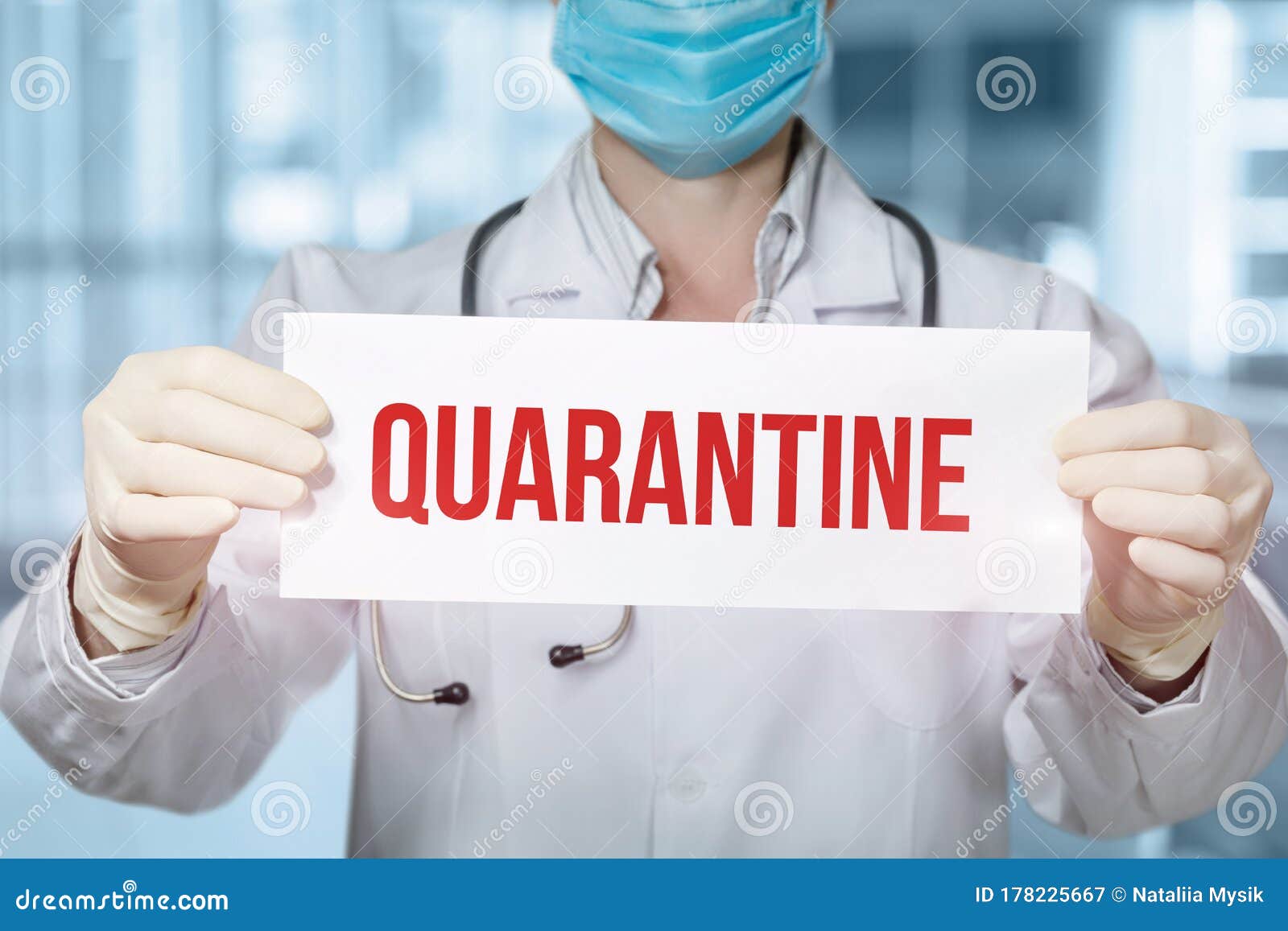The concept of quarantine stock image. Image of medical 178225667