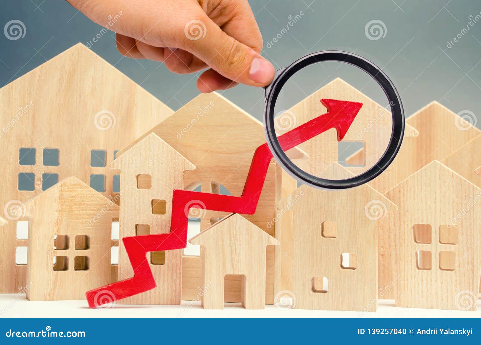 the concept of real estate market growth. the increase in housing prices. rising prices for utilities. increased interest in