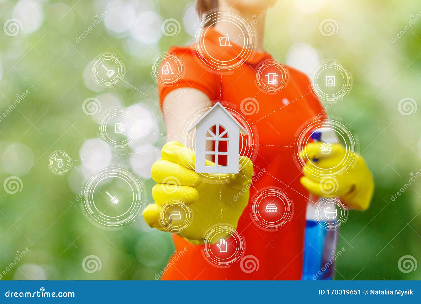The Concept of Rendering Services House Cleaning Stock Image Image of