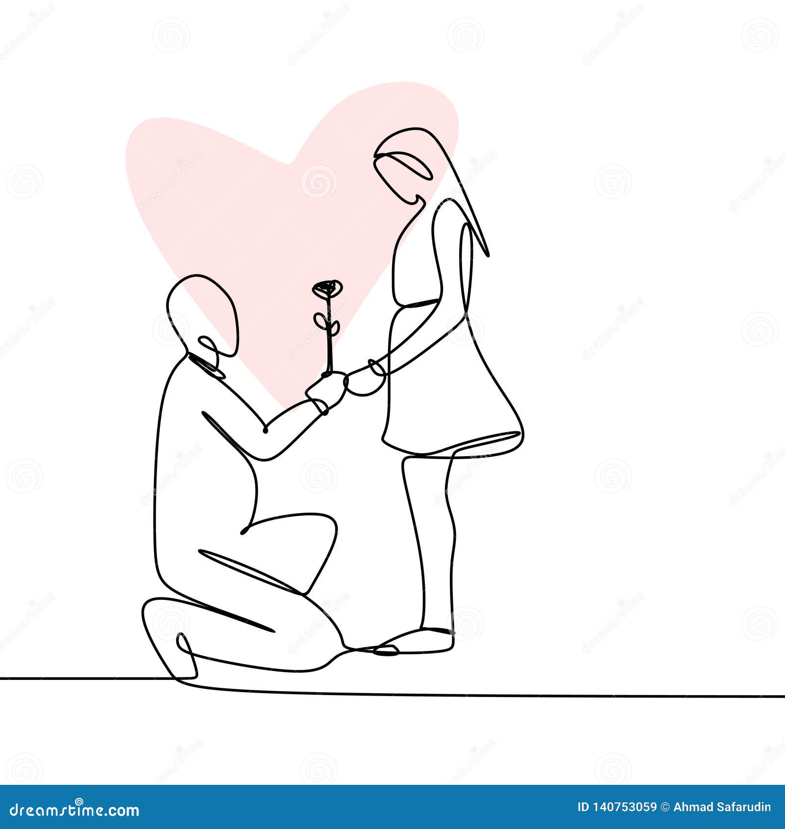 Concept Of Romantic Couple In Love Continuous Line Drawing Vector  Illustration Royalty Free SVG, Cliparts, Vectors, and Stock Illustration.  Image 137233080.