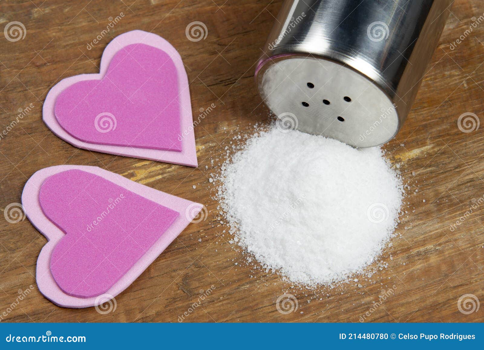 Concept of Salt Causing High Blood Pressure Stock Photo Image of