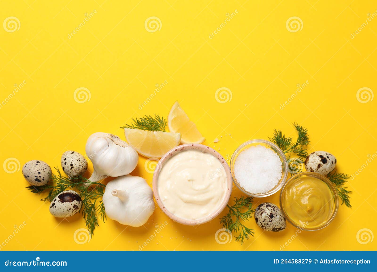 Concept of Sauce, Mayonnaise, Space for Text Stock Image Image of