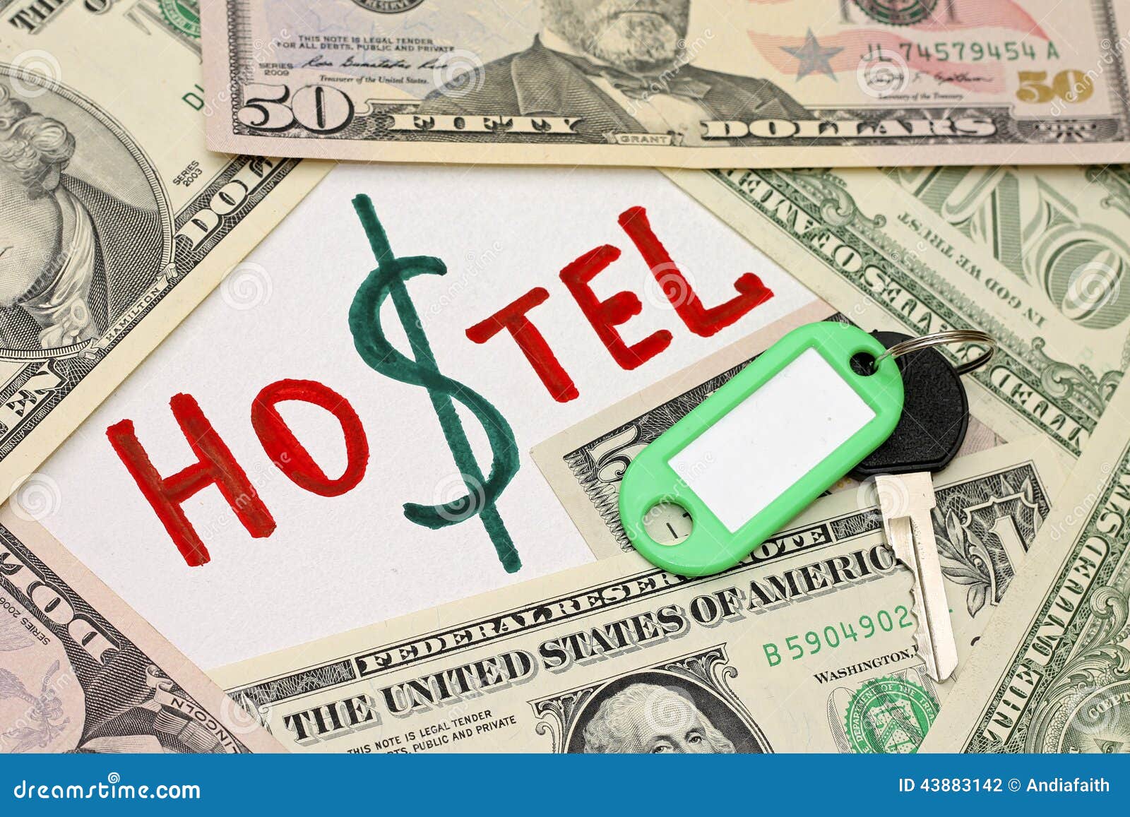 Concept of Saving - Hostel Cheaper Than Hotel Stock Photo - Image of ...