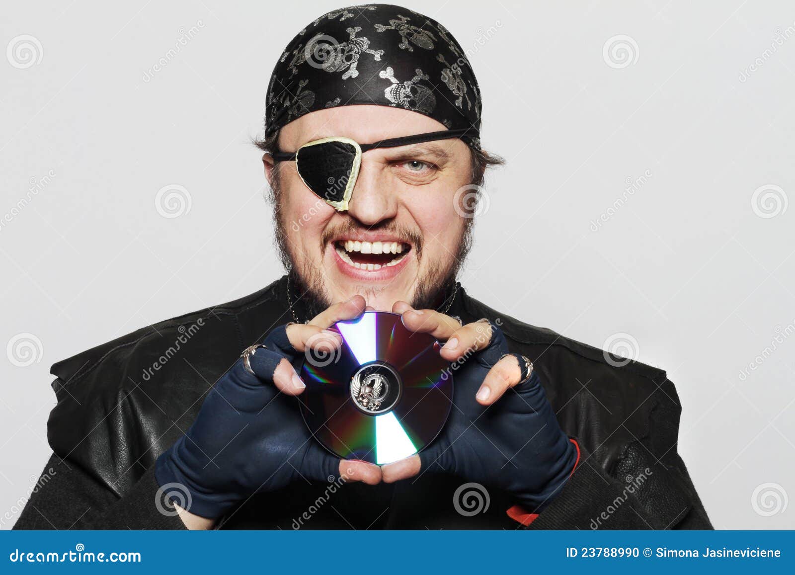 Concept of Man As Internet Pirate Stock Photo - Image security, identity: