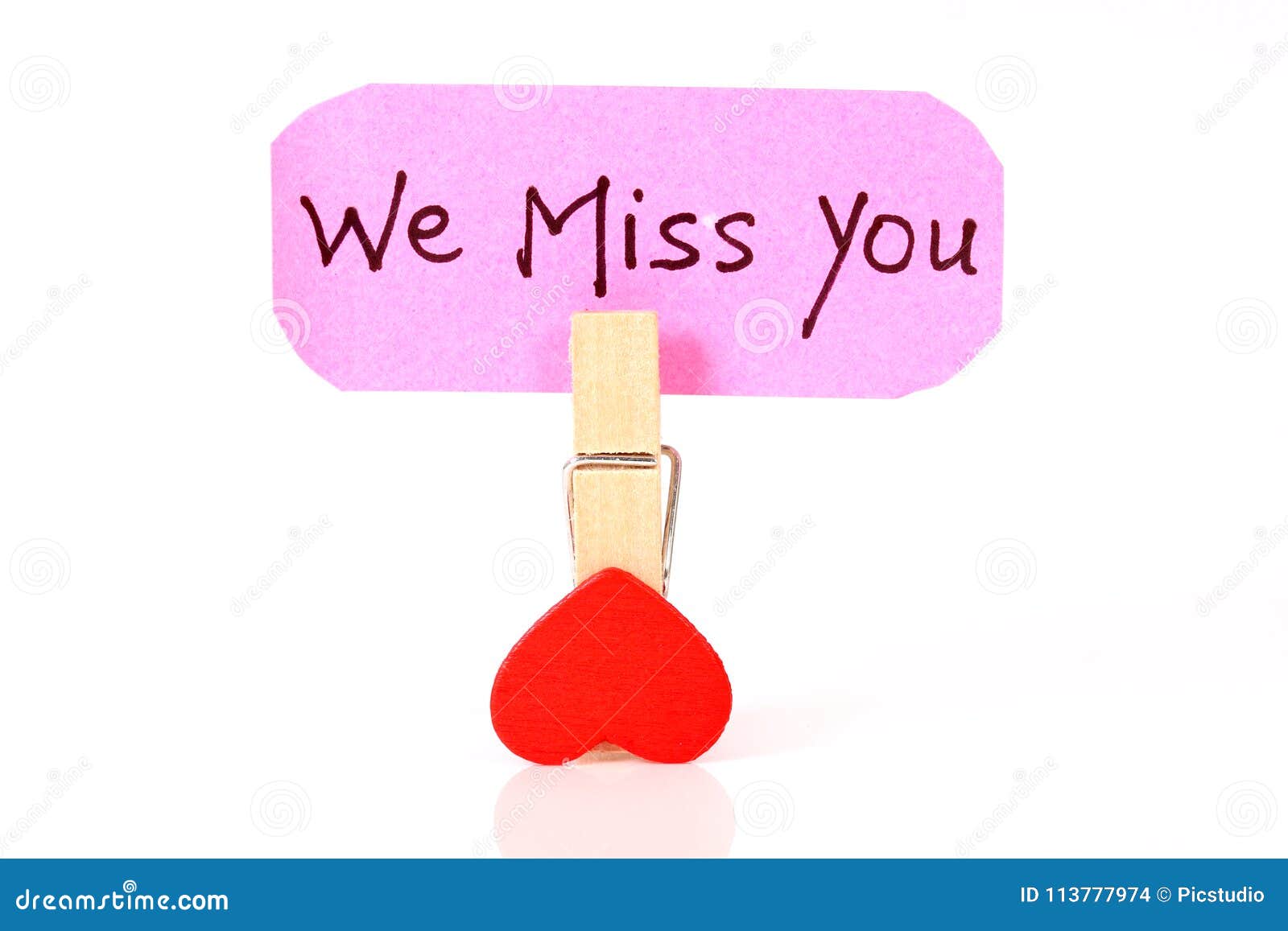 Well miss you on paper stock image Image of mail affection 168148523