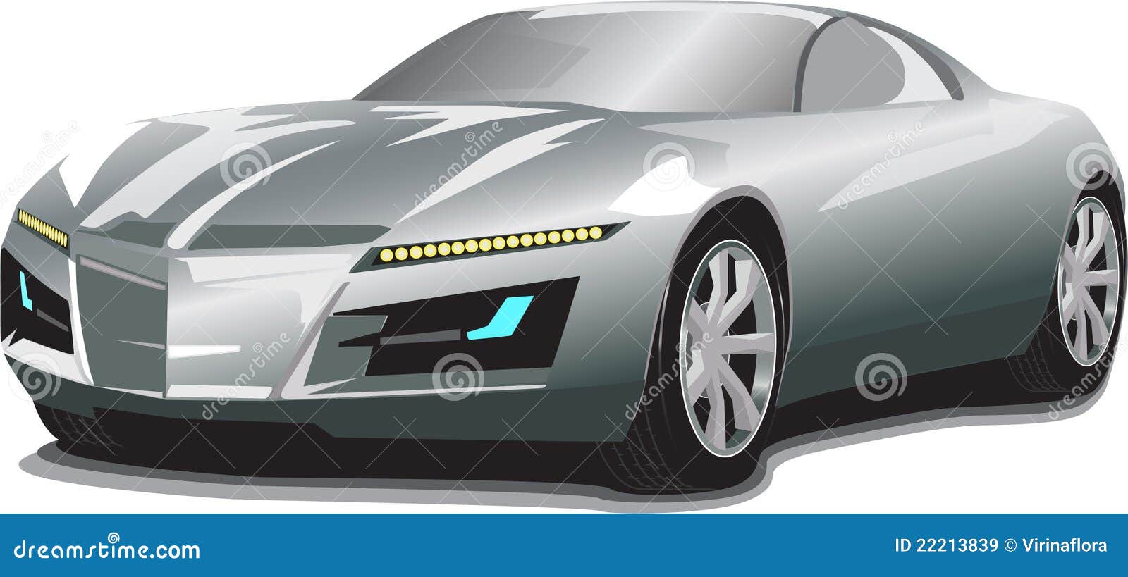 Concept sports car, vector stock vector. Illustration of vector - 22213839