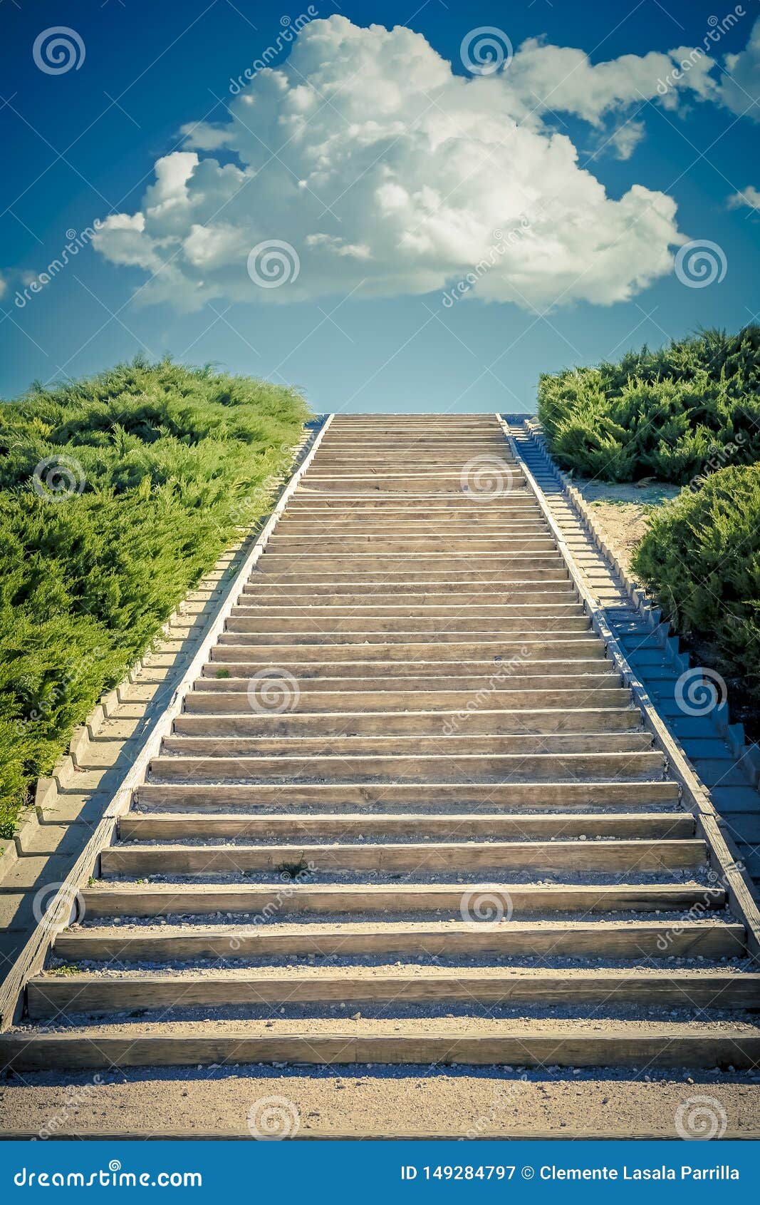 concept of stairway to success