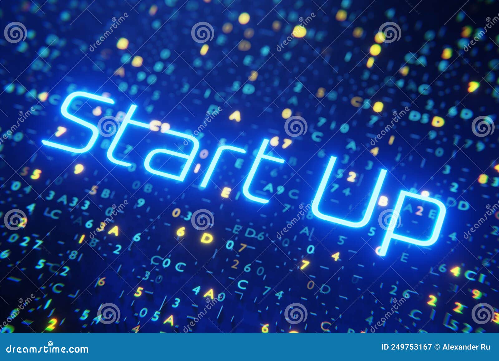 The Concept of Starting a Business. Startup Concept. Inscription