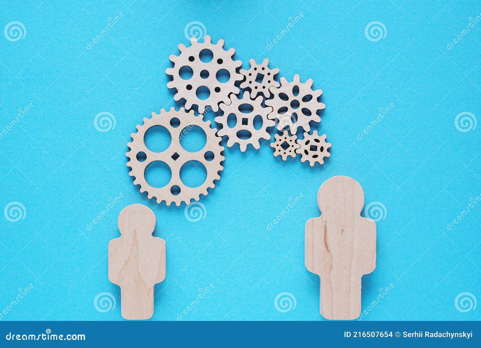 Concept of Teamwork, Gear System Stock Photo Image of business