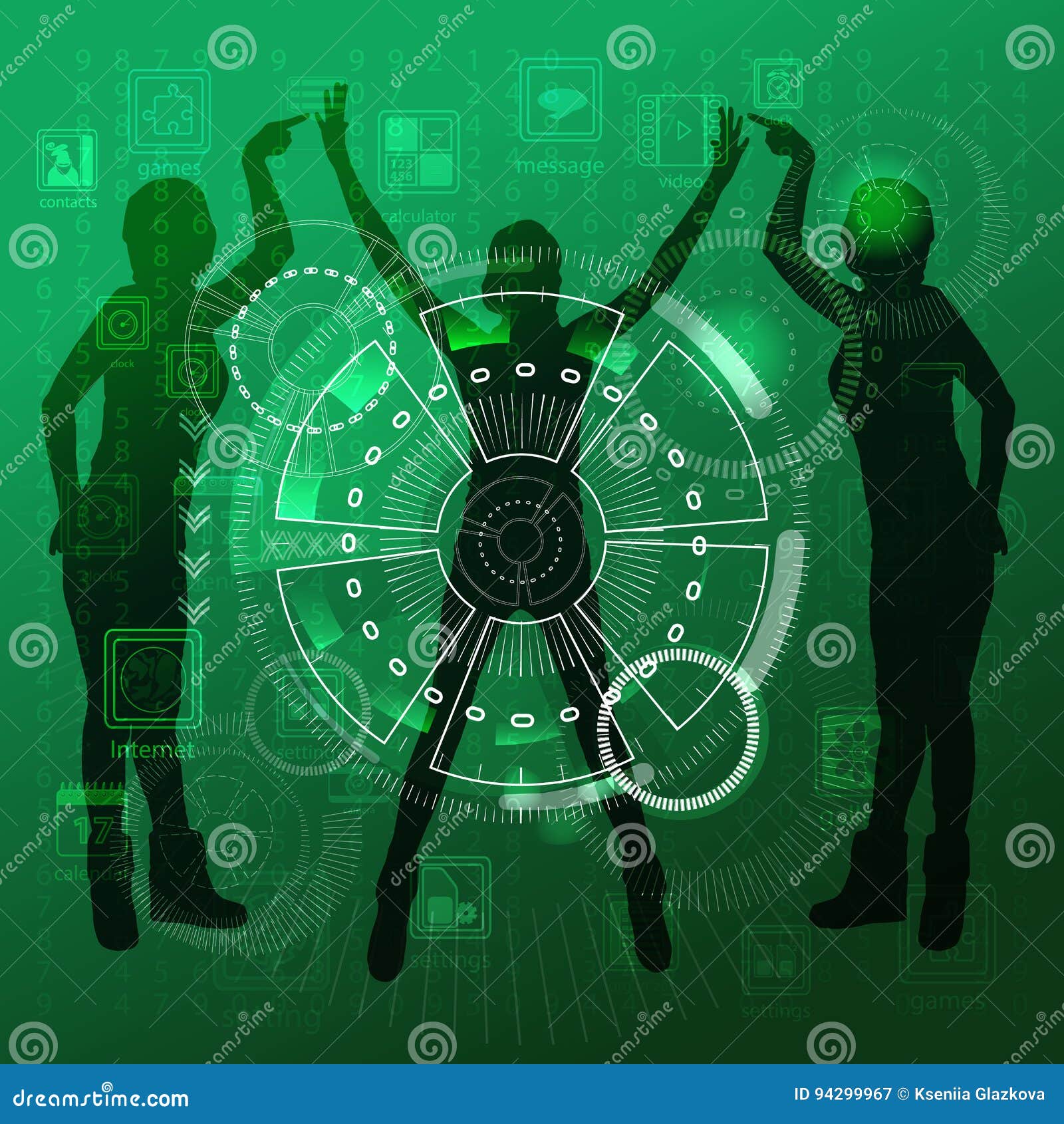 the concept of technology in one click