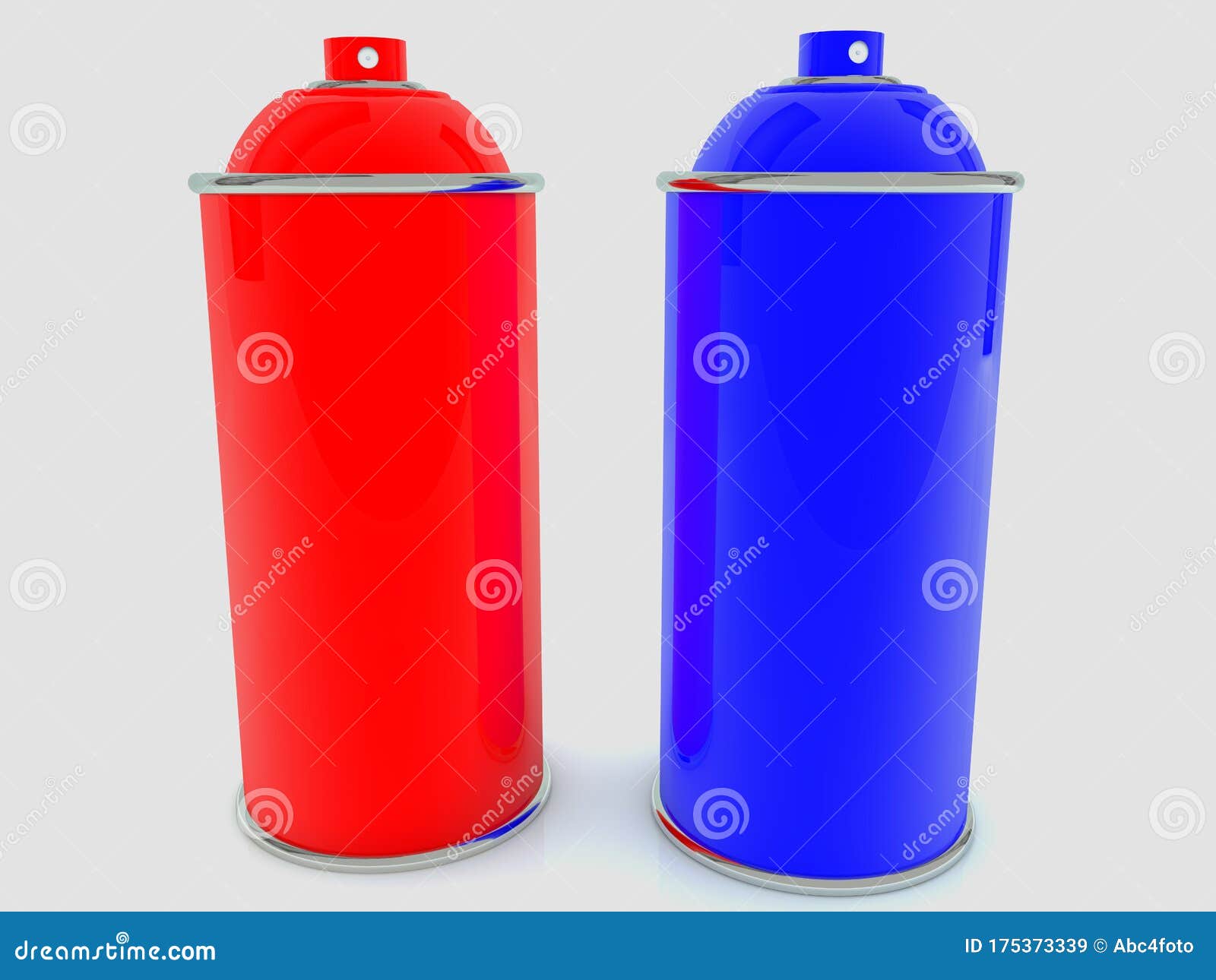 Concept Of Two Color Spray Cans Stock Illustration - Illustration of
