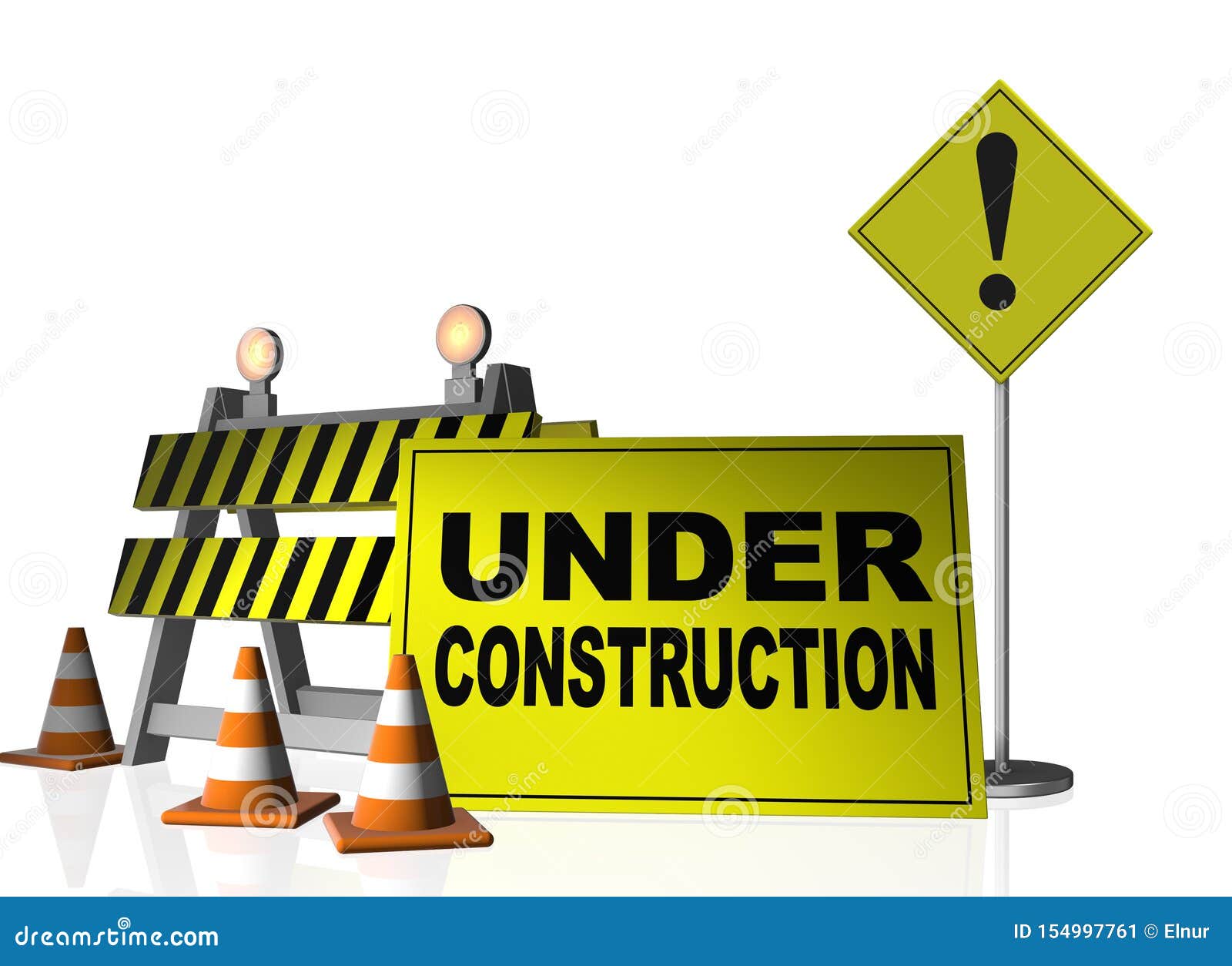 Concept of Under Construction for Your Webpage Stock Image - Image of ...