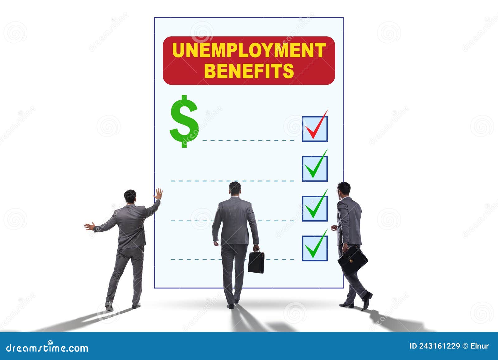 Concept with Unemployment Benefit Form Application Stock Image Image