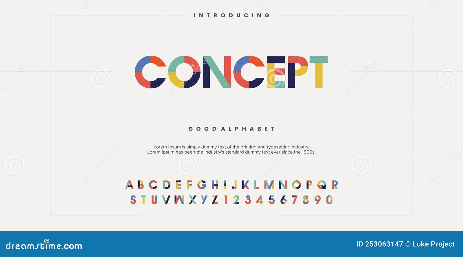 concept  font alphabet