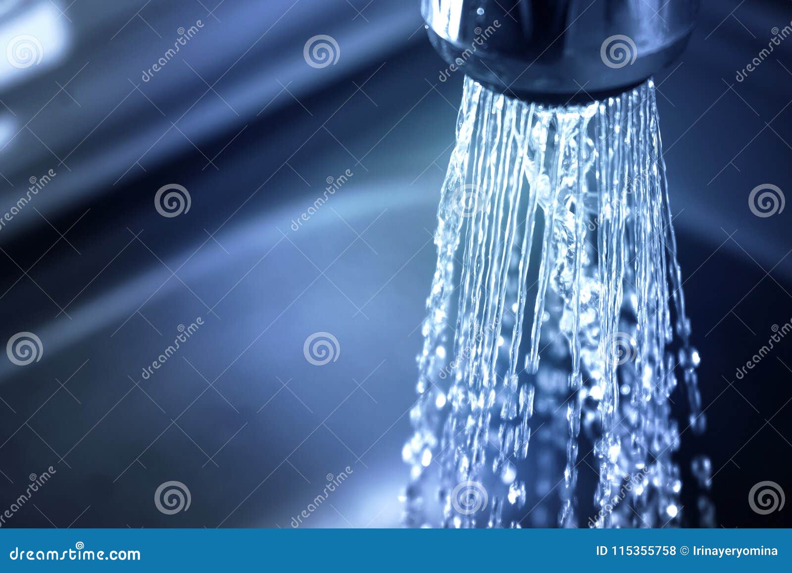 concept water saving at home, reducing use. water supply problem
