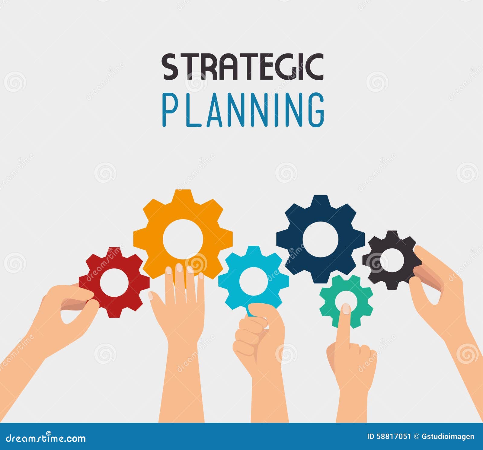 Conception De Planification Stratégique Stratégique Illustration de