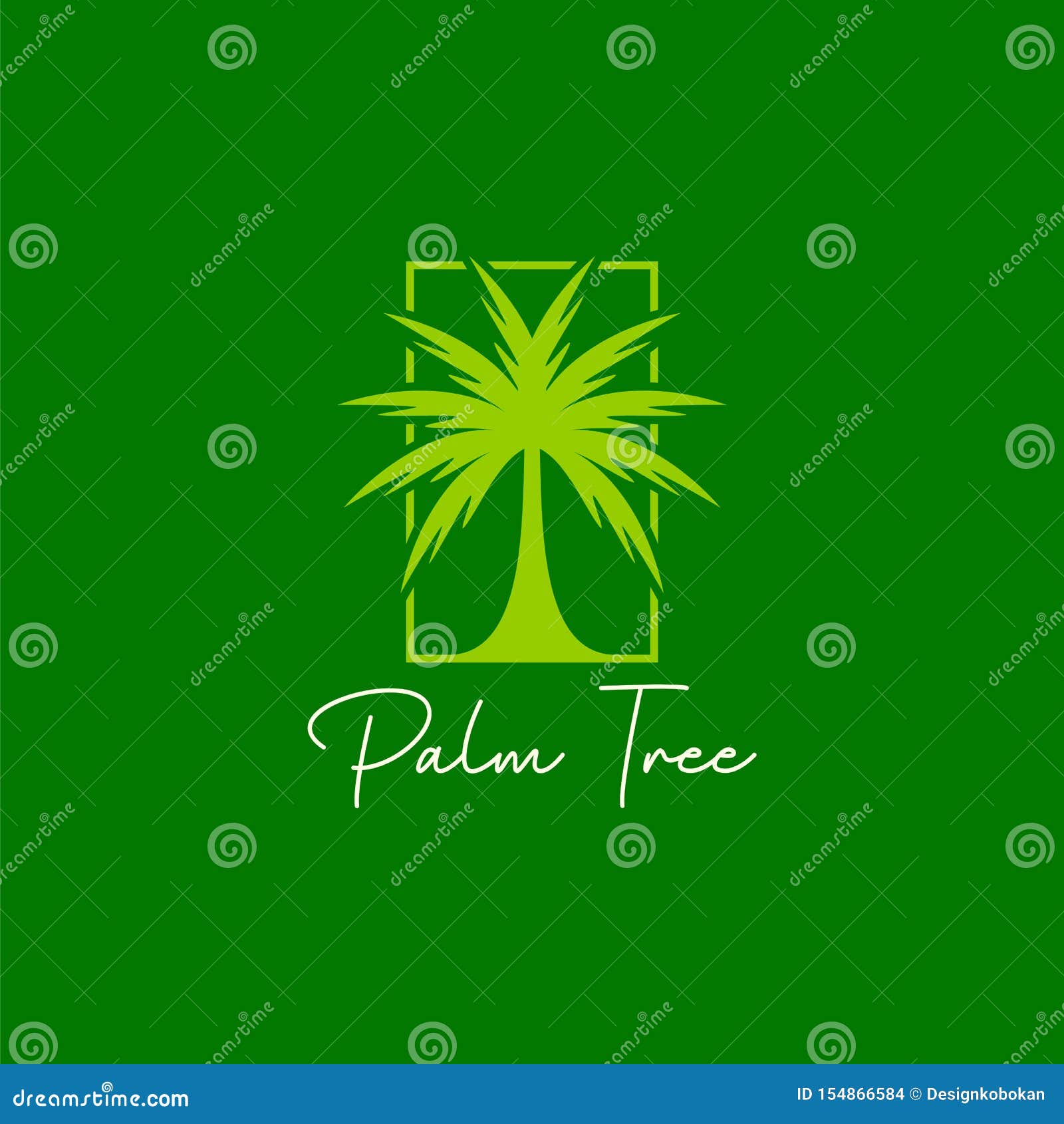 Conception Simple Du Logo De Palm Tree Illustration de Vecteur ...