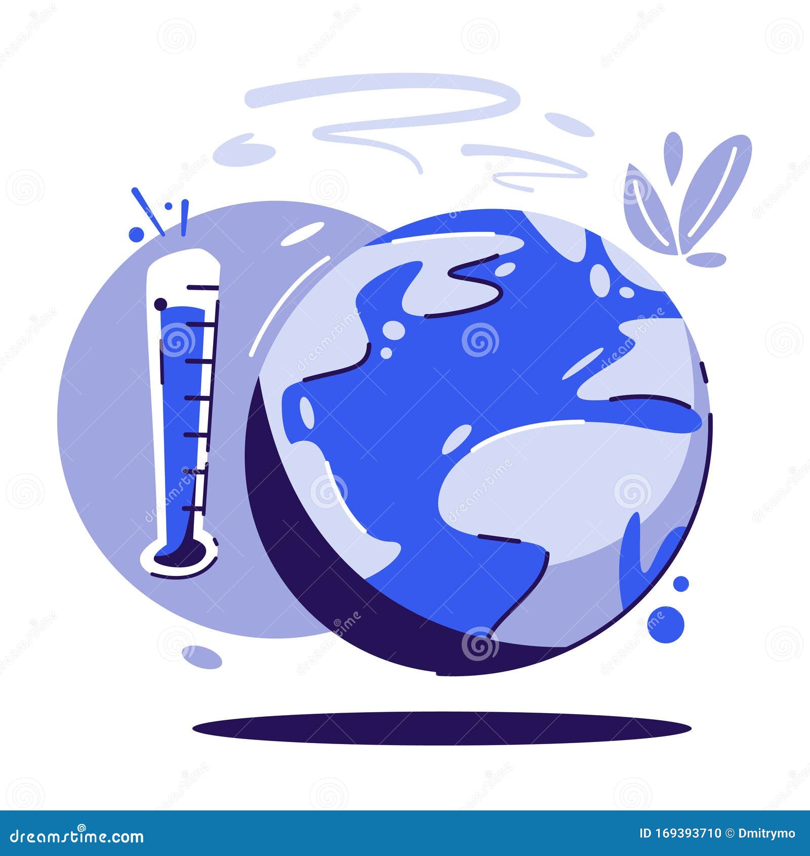 Concepto De Calentamiento Global Ilustración Vectorial De Dibujos Animados  Pegatina O Logotipo Ilustración del Vector - Ilustración de hoja, bandera:  169393710