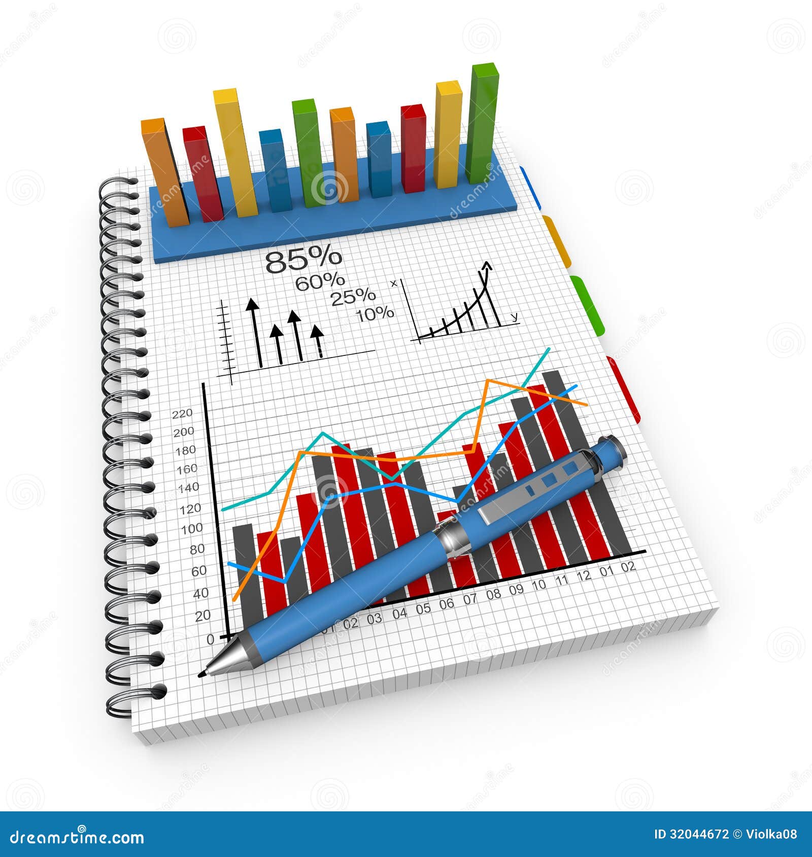 Concepto De Contabilidad Del Cuaderno Stock de ilustración - Ilustración de  finanzas, gerencia: 32044672