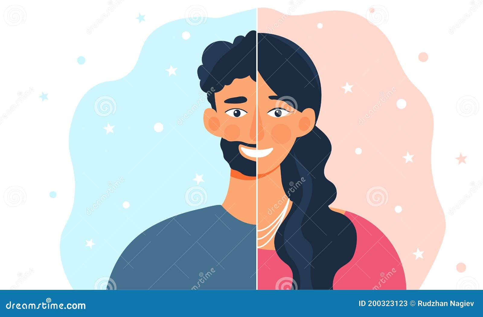 Concepto De Identidad De Género Ilustración del Vector - Ilustración de hembra, sexual: 200323123 Concepto De Identidad De Género Ilustración del Vector - Ilustración de hembra, sexual: 200323123