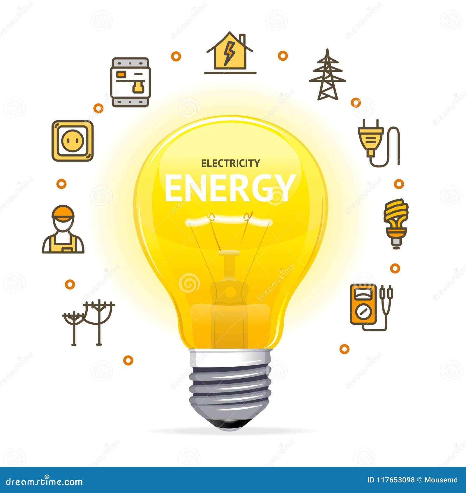 Fondo del concepto de energía con panel solar y batería de carga,  ilustración 3d