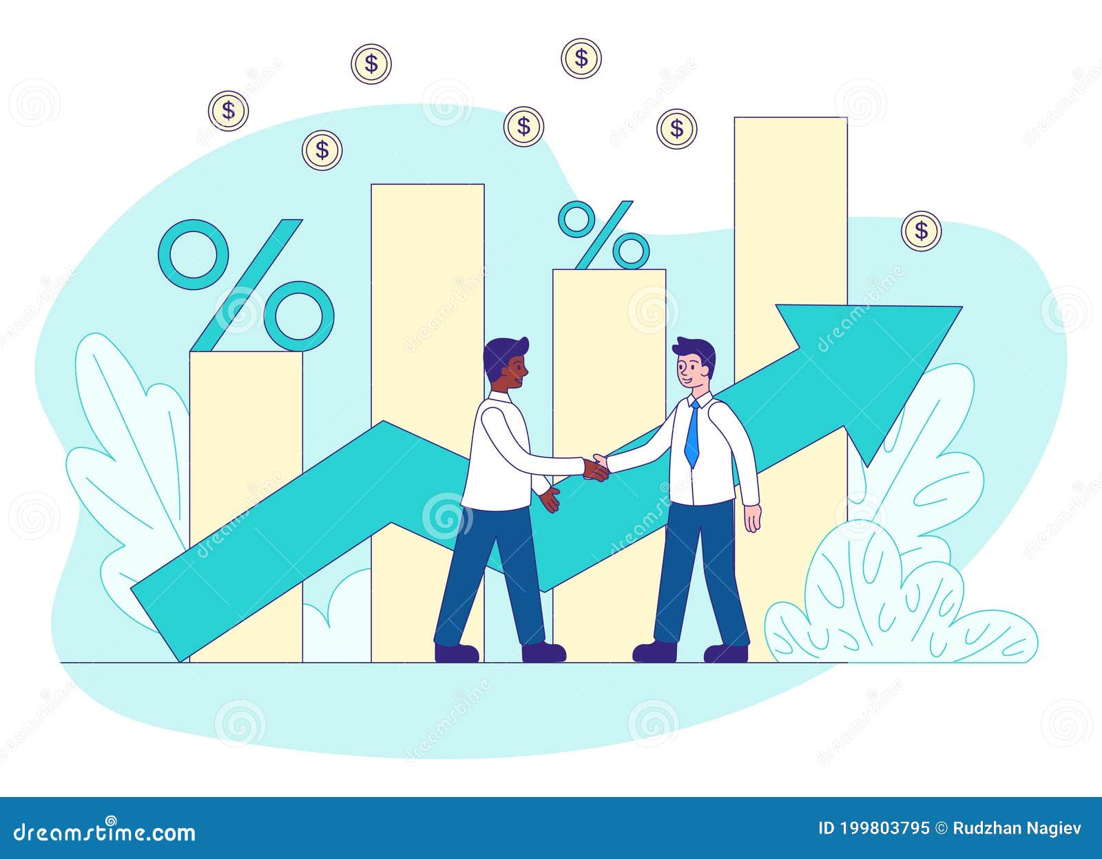 Concepto De Refinanciación De Préstamos Ilustración del Vector -  Ilustración de seguro, aumento: 199803795