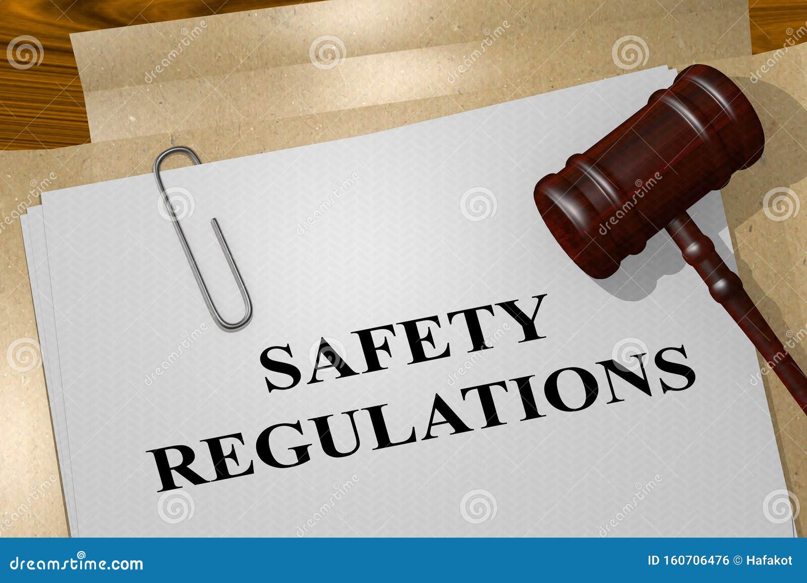 Concepto De REGLAMENTO DE SEGURIDAD Stock de ilustración Ilustración