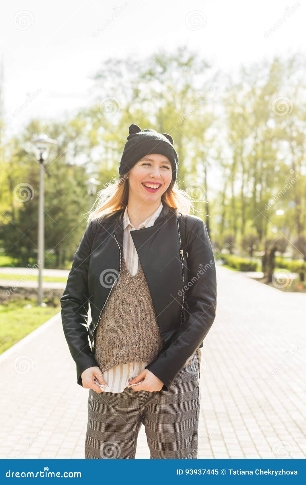 Concepto Elegante Del Embarazo Retrato De La Mujer Embarazada