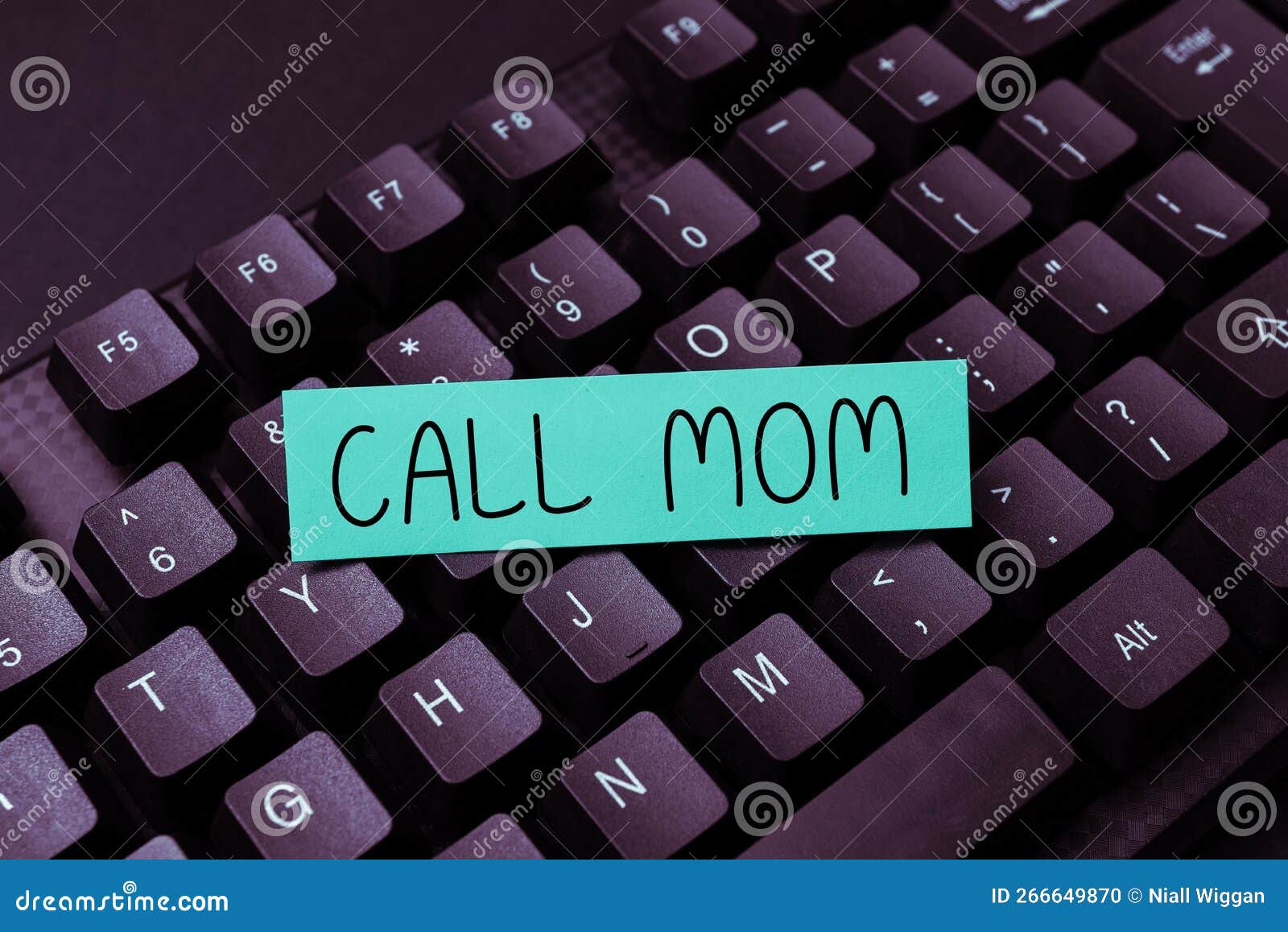 Text Sign Showing Call Mom. Word Written on Attempting To Communicate
