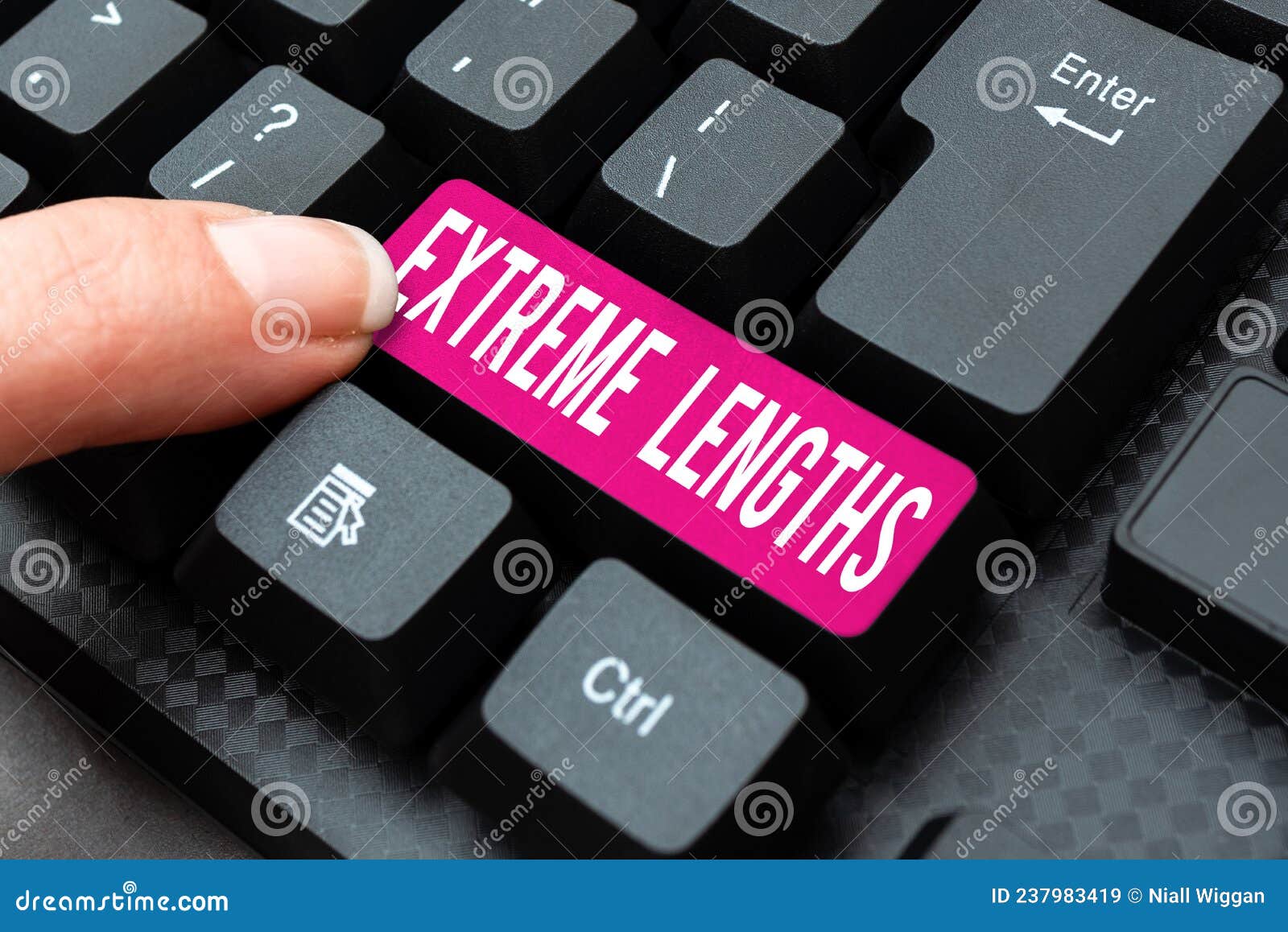 text sign showing extreme lengths. business showcase make a great or extreme effort to do something better editing