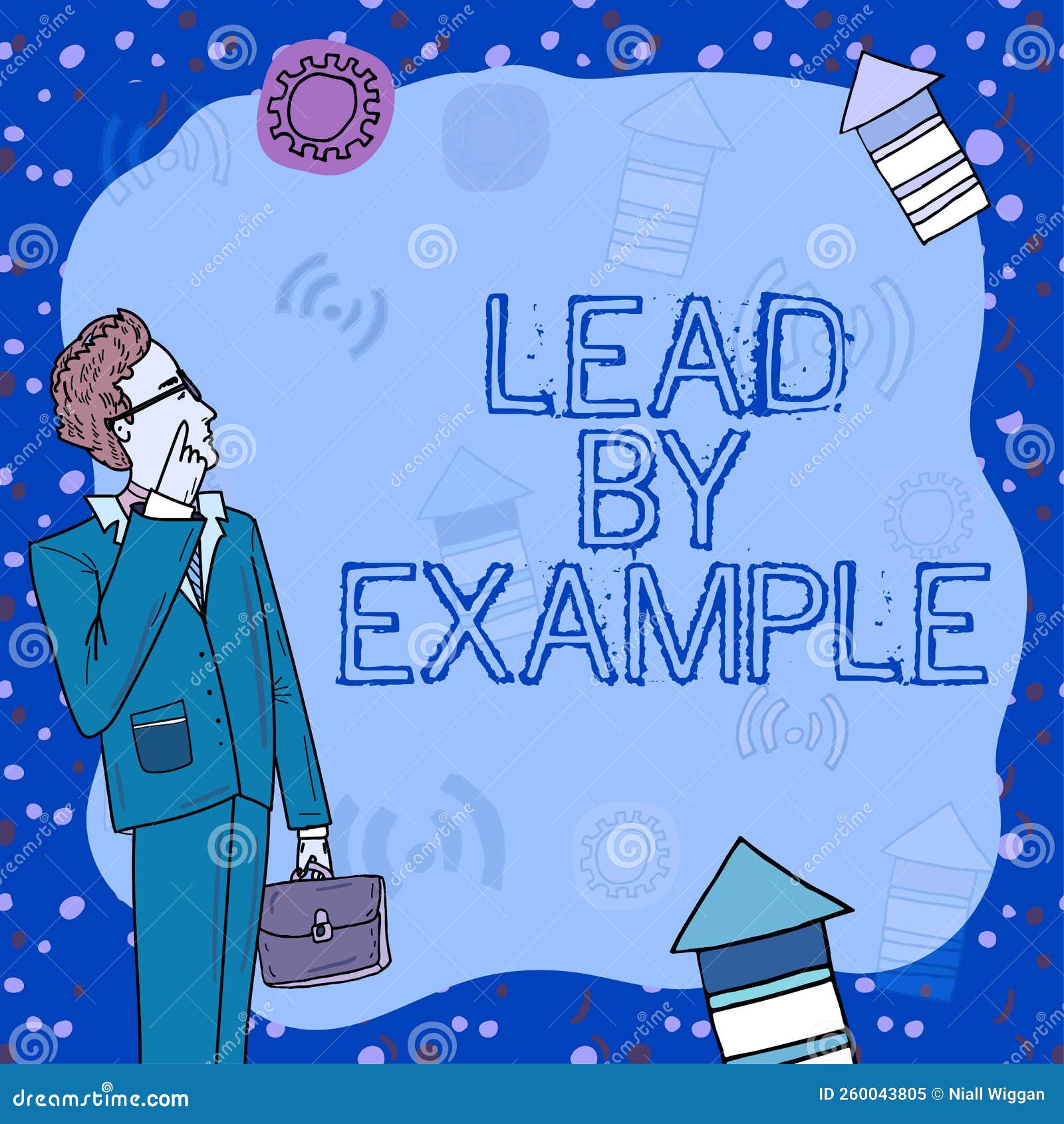 Sign Displaying Lead by Example. Conceptual Photo Be a Role Model by