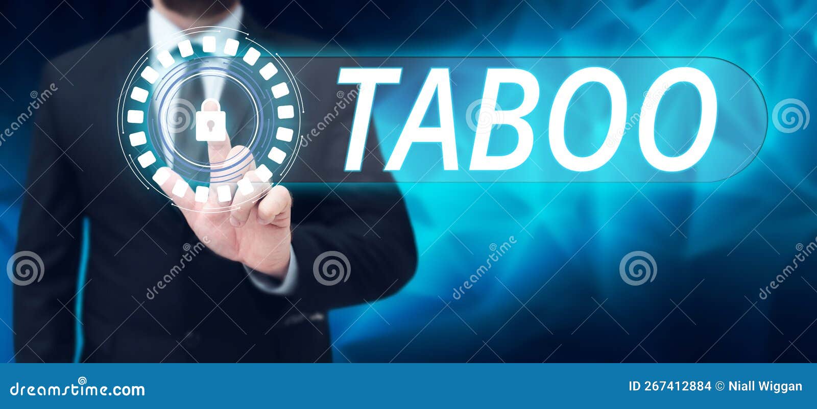 Conceptual Caption Taboo. Concept Meaning a Social or Religious Custom