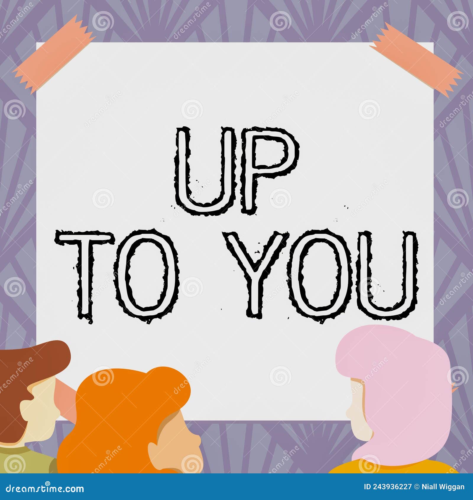 conceptual caption up to you. word for it is used to indicate a decision or choices of an individual team members
