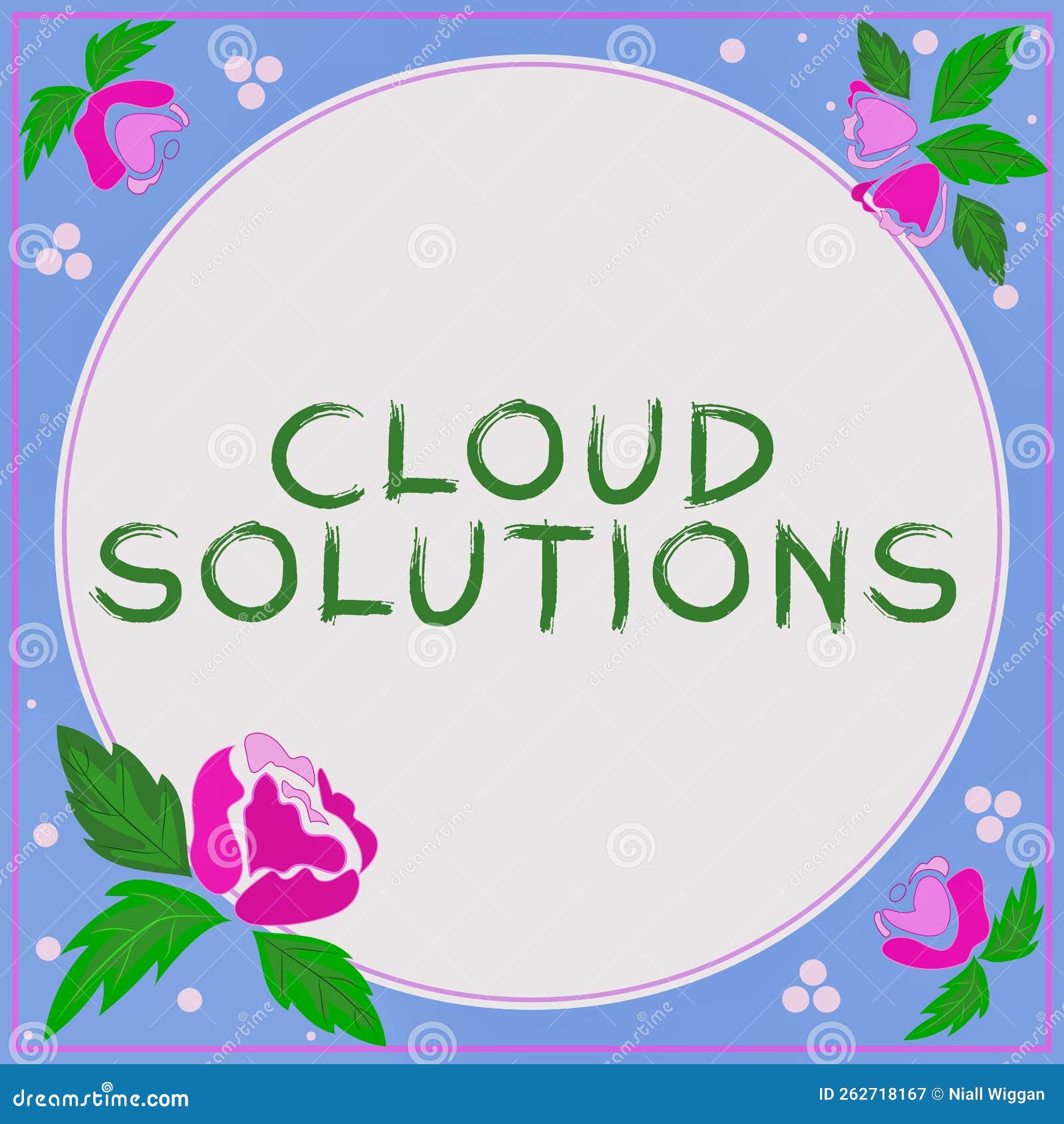 conceptual display cloud solutions. business overview ondemand services or resources accessed via the internet