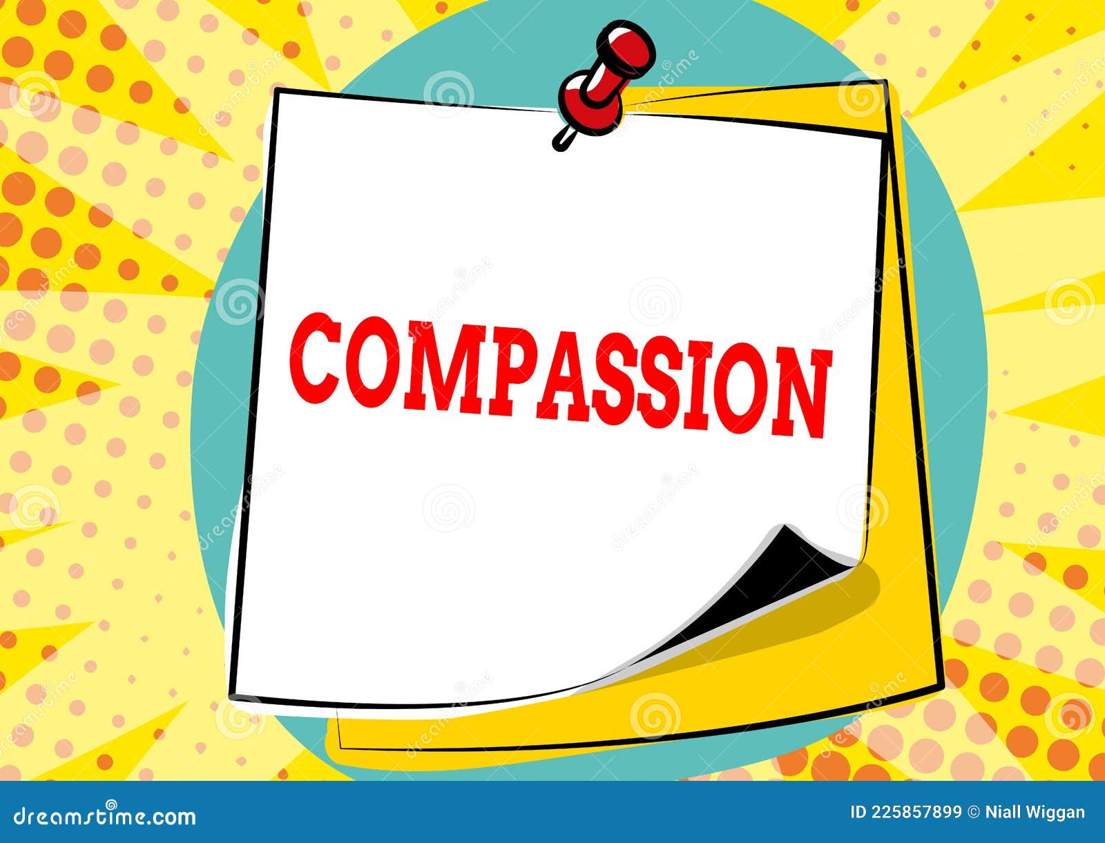 text showing inspiration compassion. concept meaning empathy and concern for the pain or misfortune of others colorful